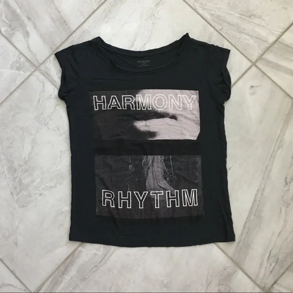 All Saints Dissonance Woman’s Crew T-Shirt - Picture 4 of 5